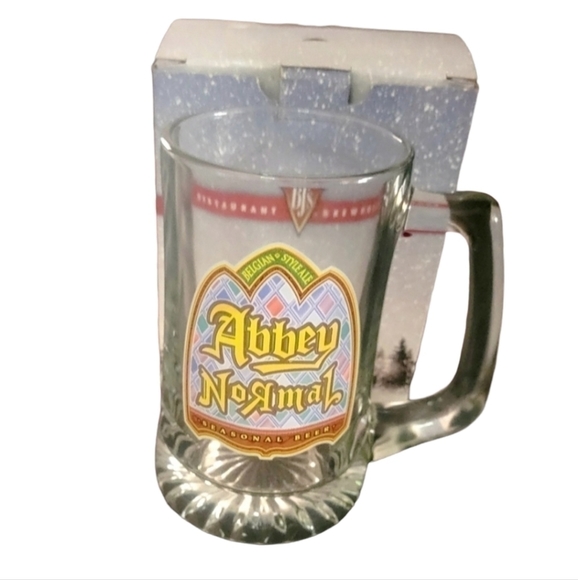 VINTAGE BJ'S Restaurant Abbey Normal Belgian Style Ale Glass Beer Stein - Picture 8 of 8